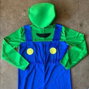 Luigi Super Mario Cosplay Costume (Small)